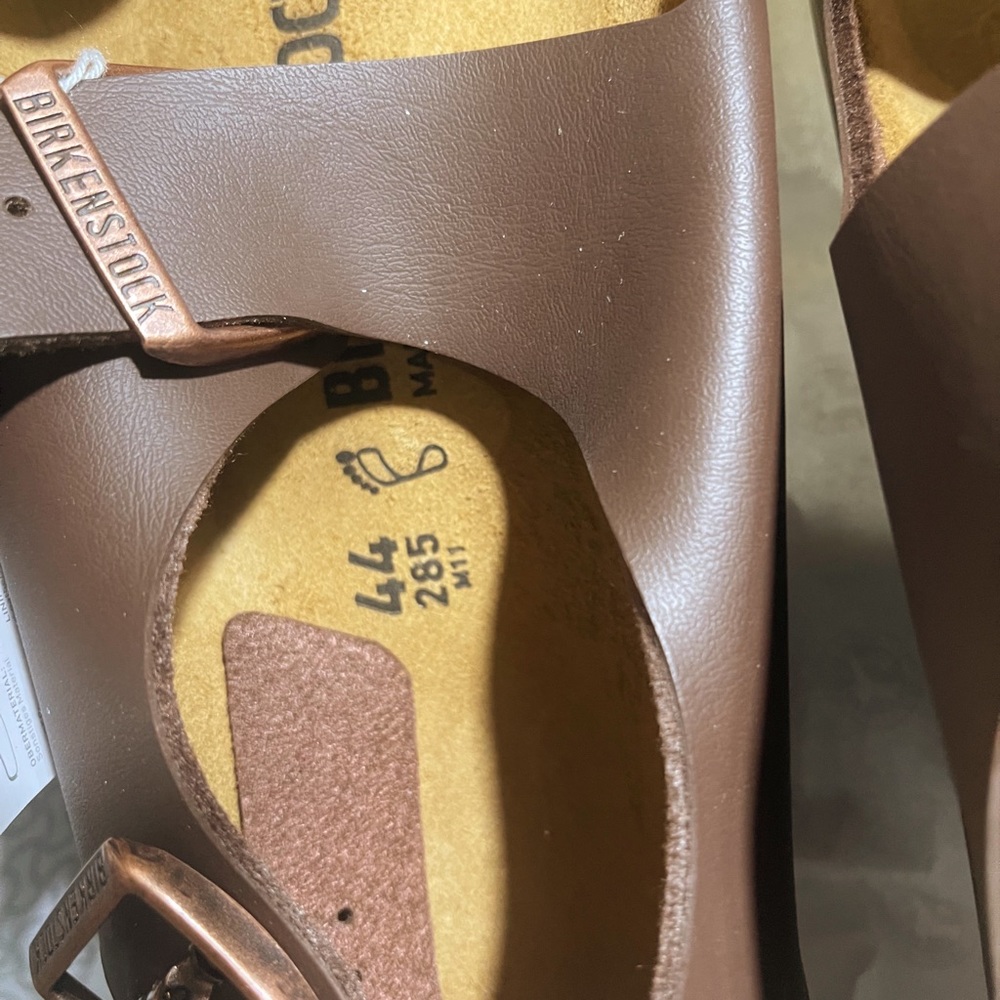 BIRKENSTOCK MILANO NATURAL LEATHER SANDALS - Picture 9 of 10